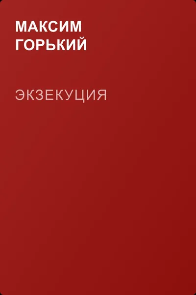Экзекуция — обложка книги