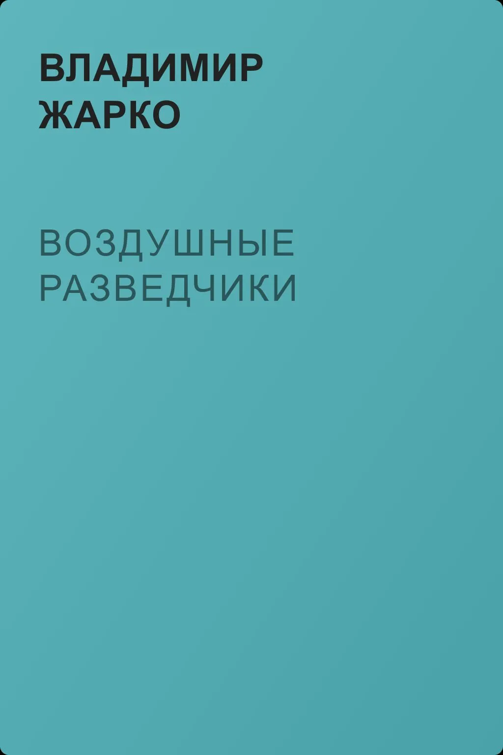 Воздушные разведчики — обложка книги
