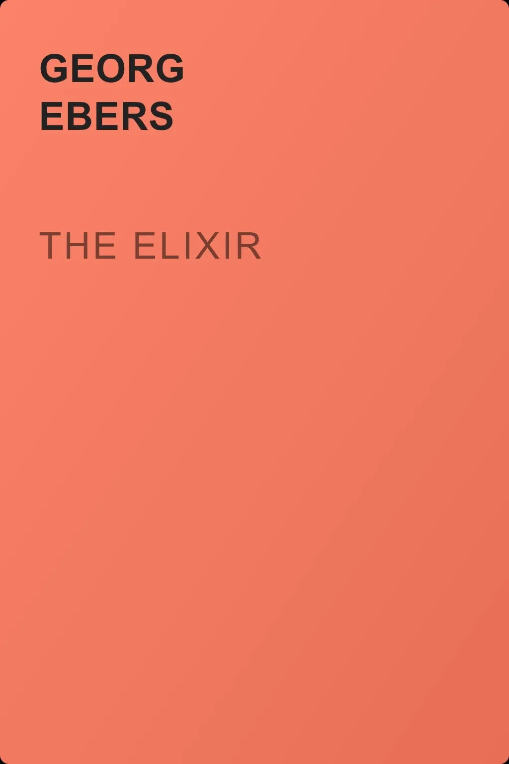 The Elixir — обложка книги