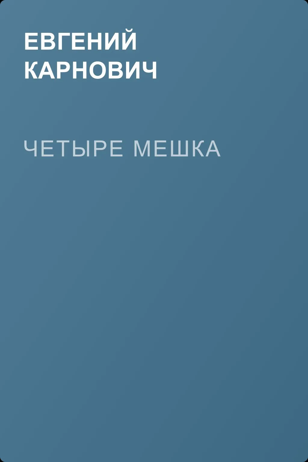 Четыре мешка — обложка книги