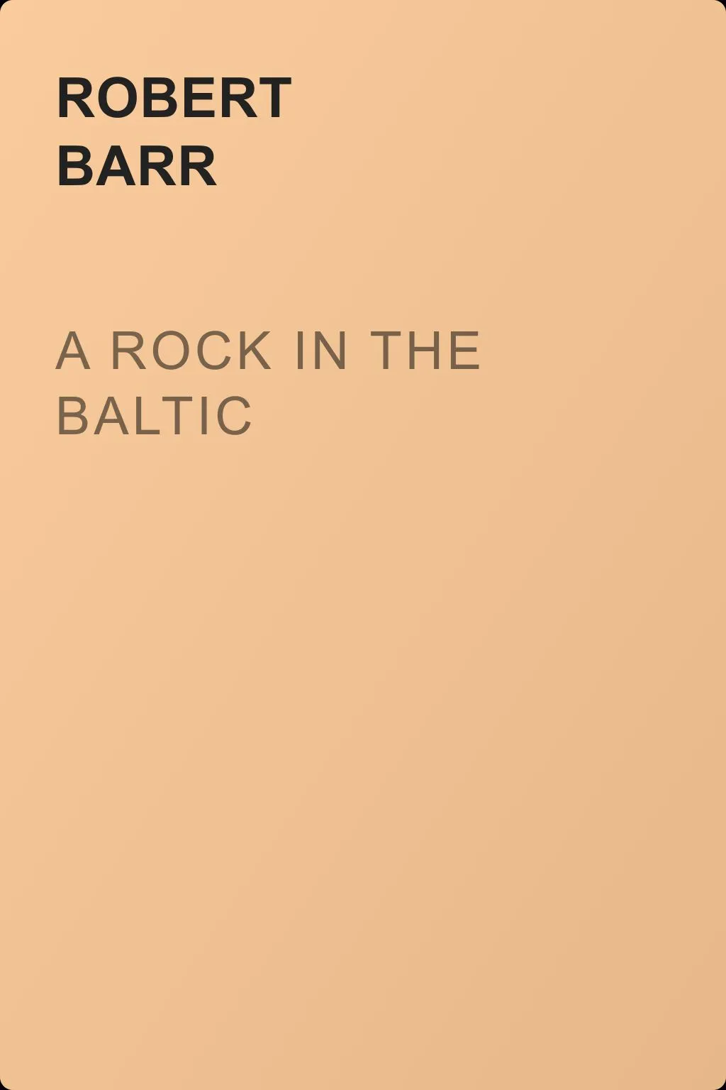 A Rock in the Baltic — обложка книги