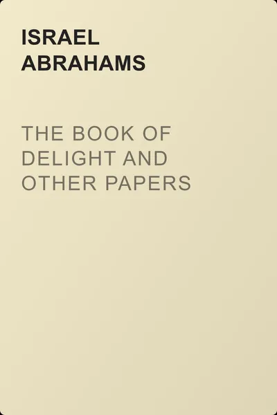 The Book of Delight and Other Papers — обложка книги