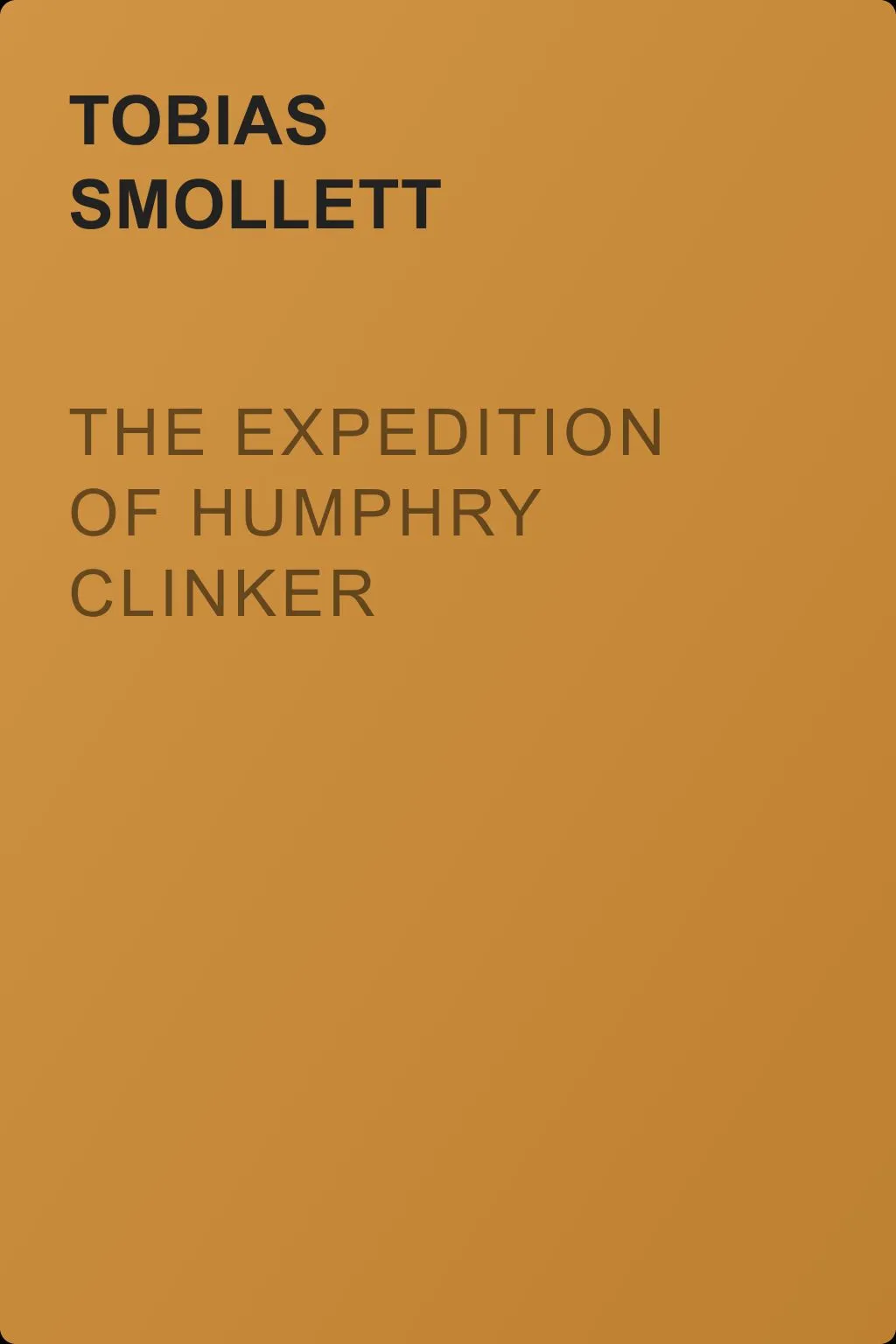 The Expedition of Humphry Clinker — обложка книги