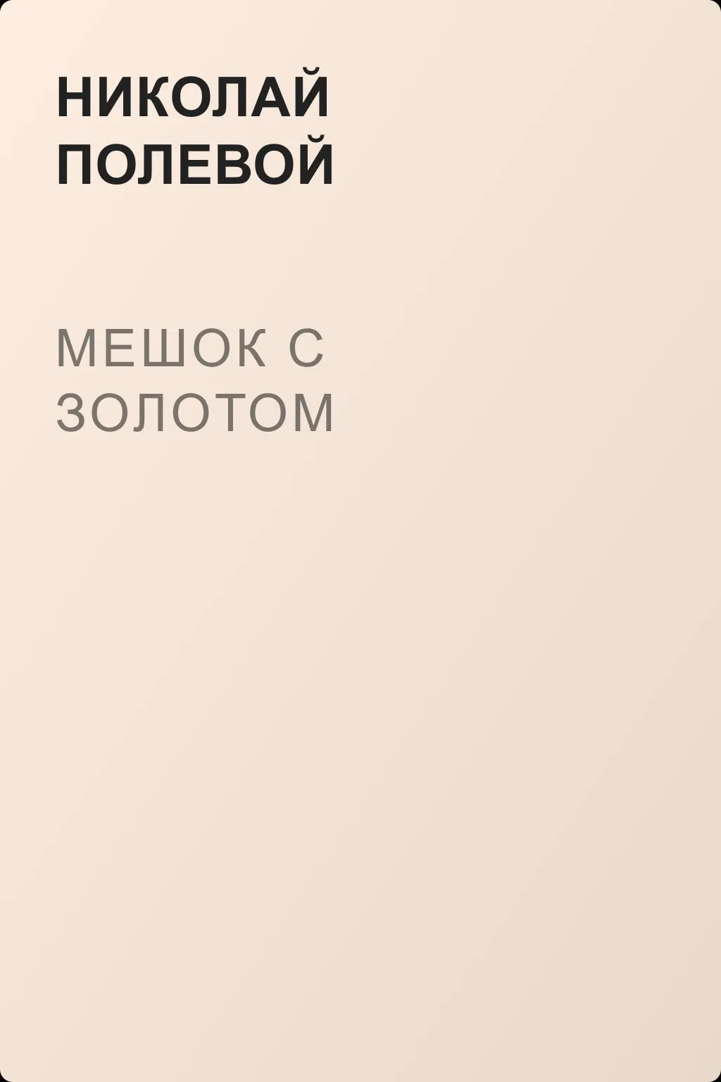 Мешок с золотом — обложка книги