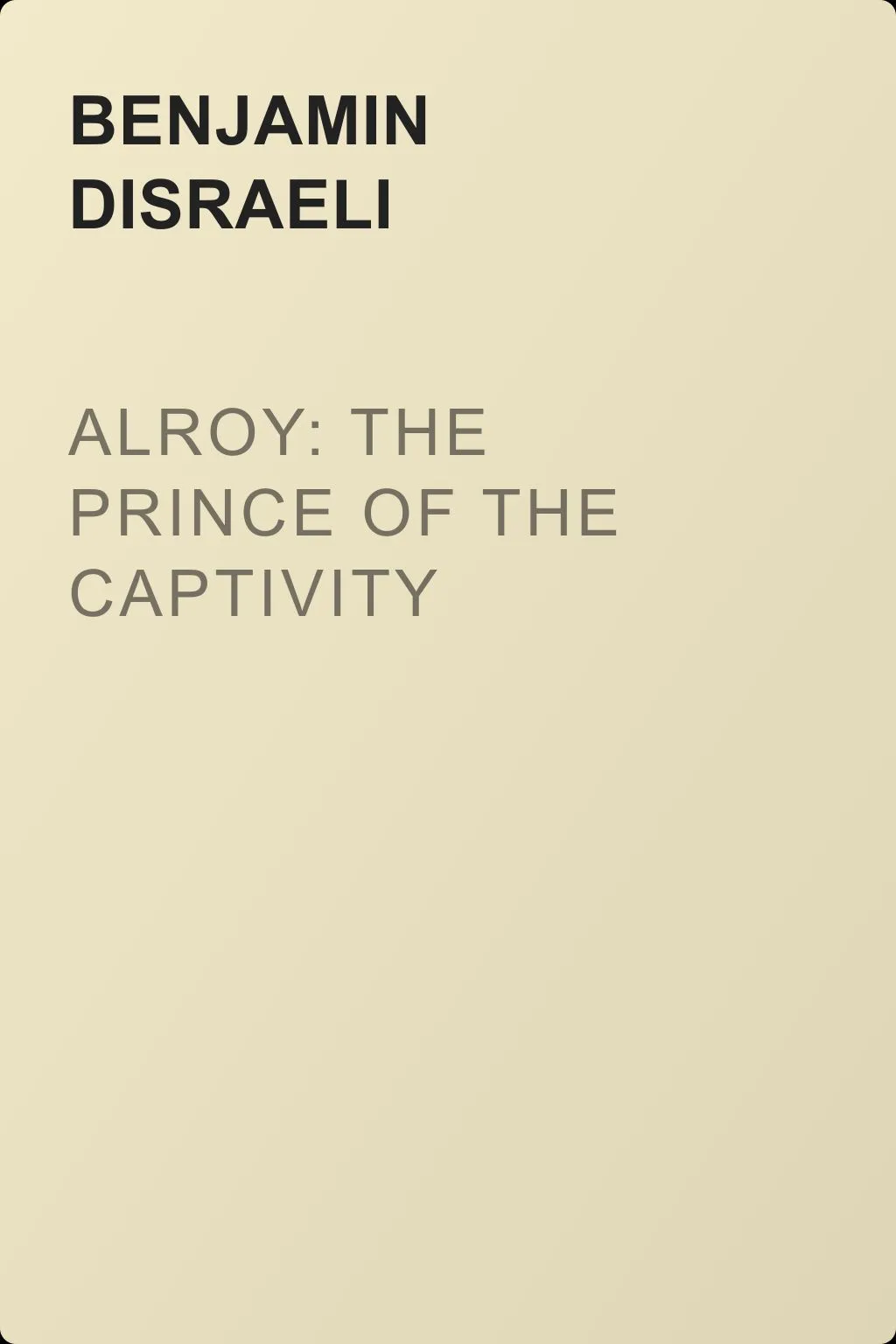 Alroy: The Prince of the Captivity — обложка книги