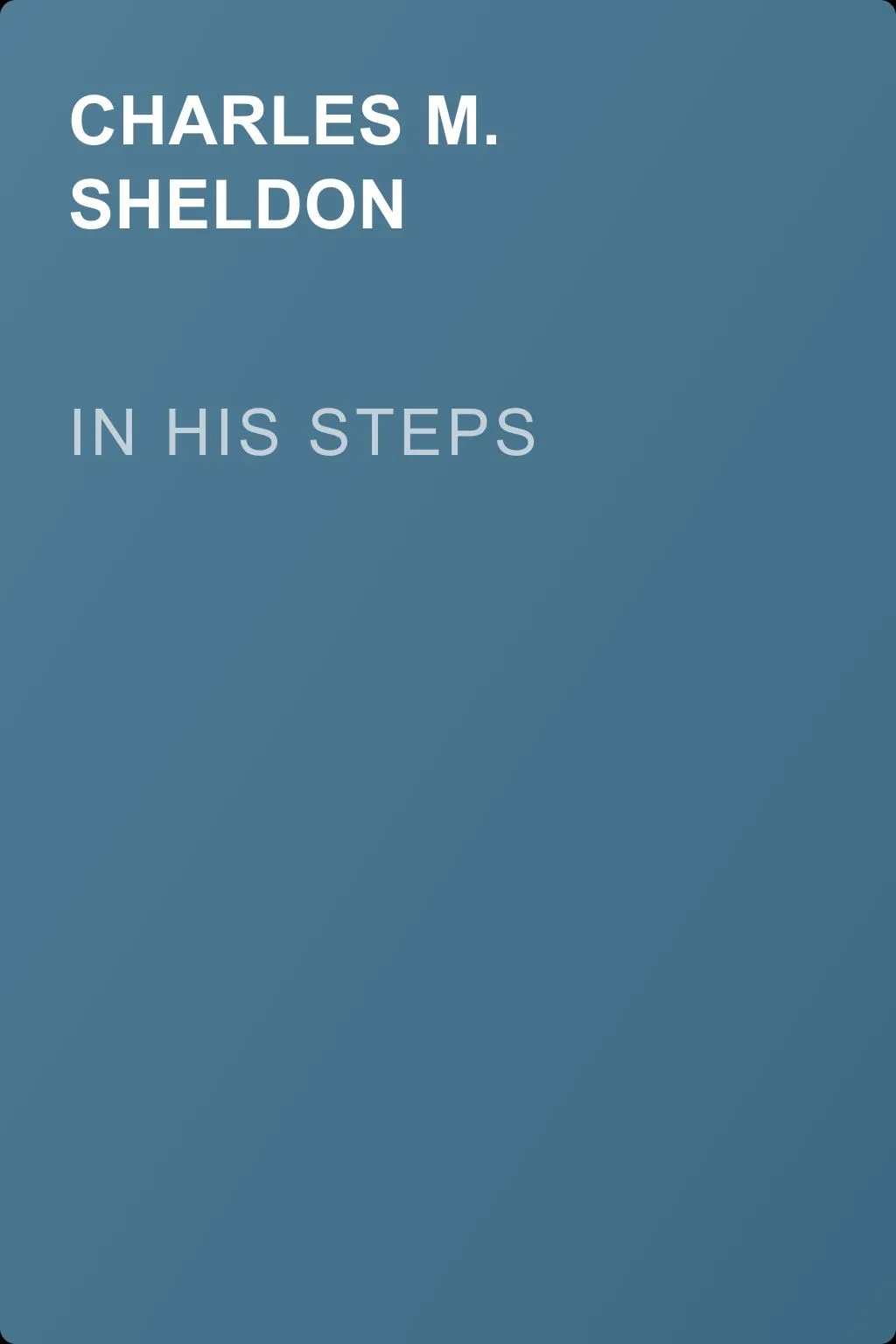 In His Steps — обложка книги
