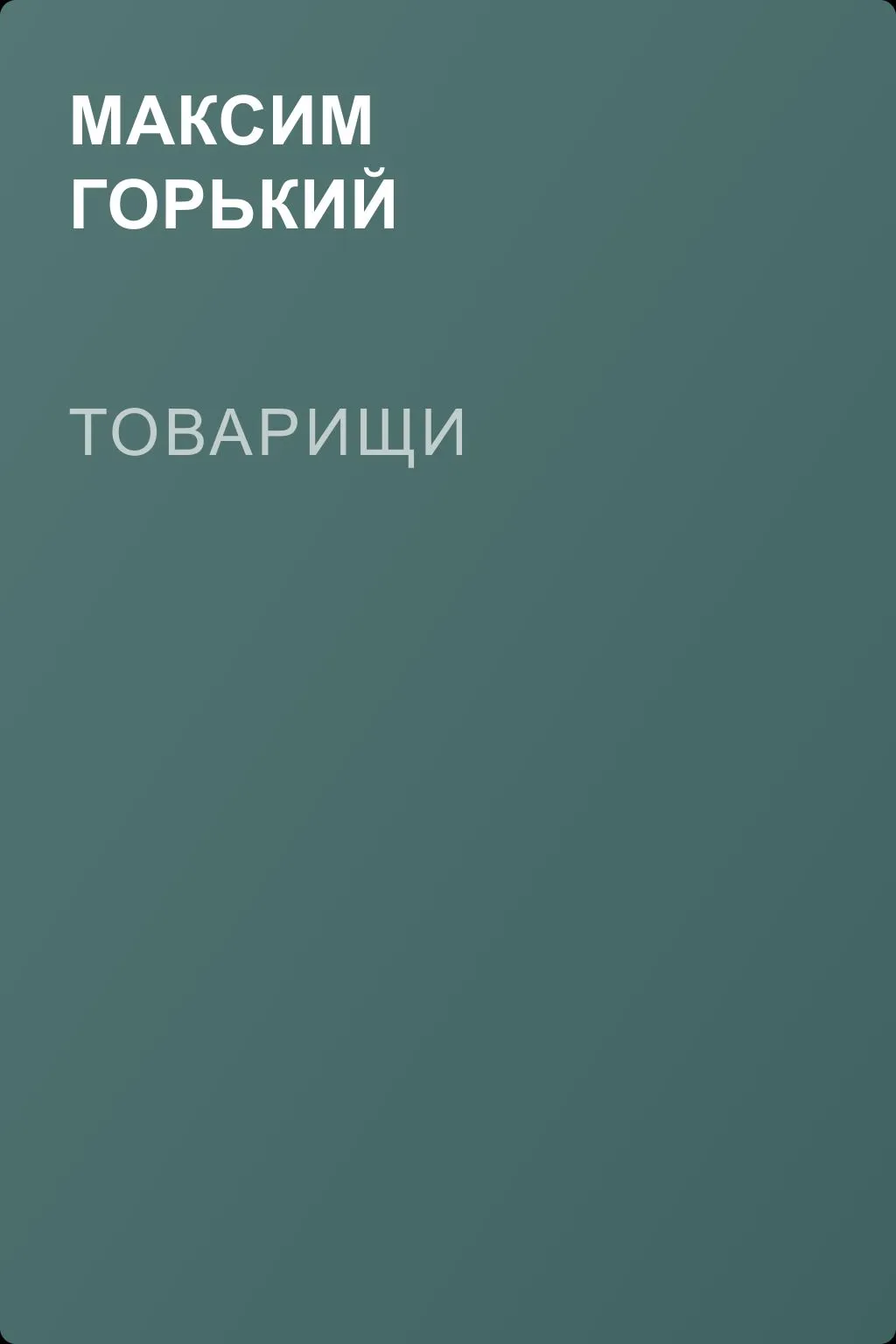 Товарищи — обложка книги
