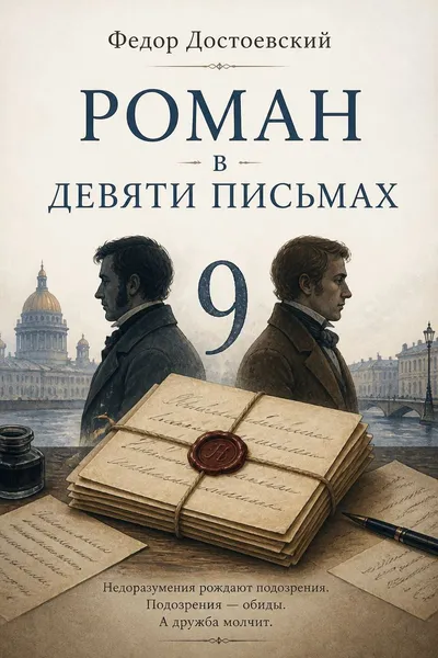 Роман в девяти письмах — обложка книги