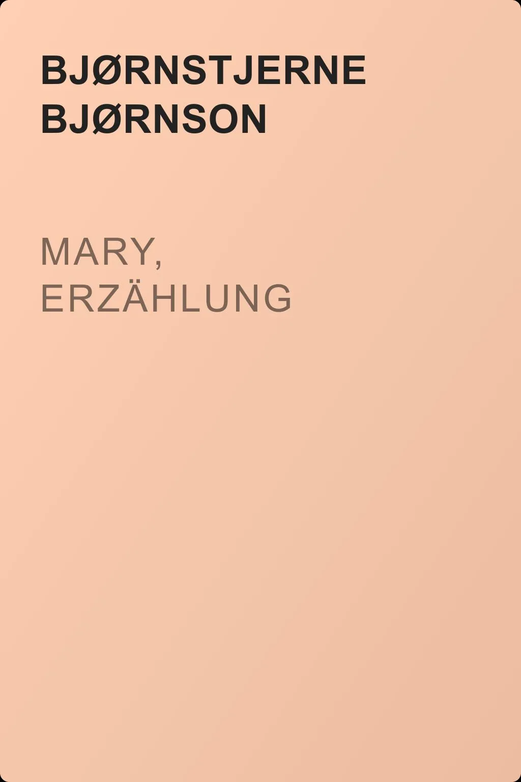 Mary, Erzählung — обложка книги