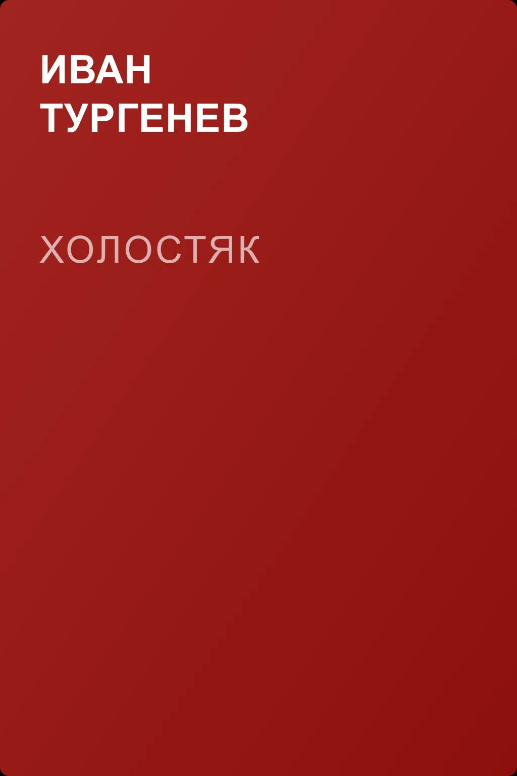 Холостяк — обложка книги