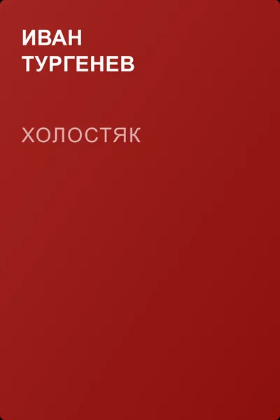 Холостяк — обложка книги