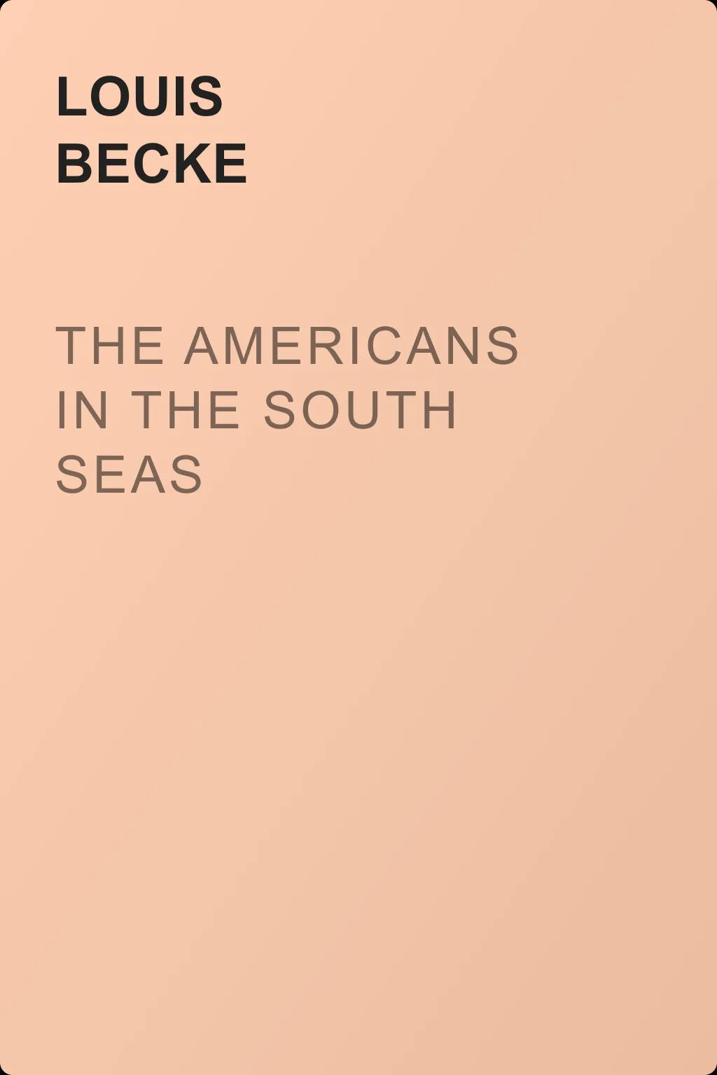 The Americans In The South Seas — обложка книги