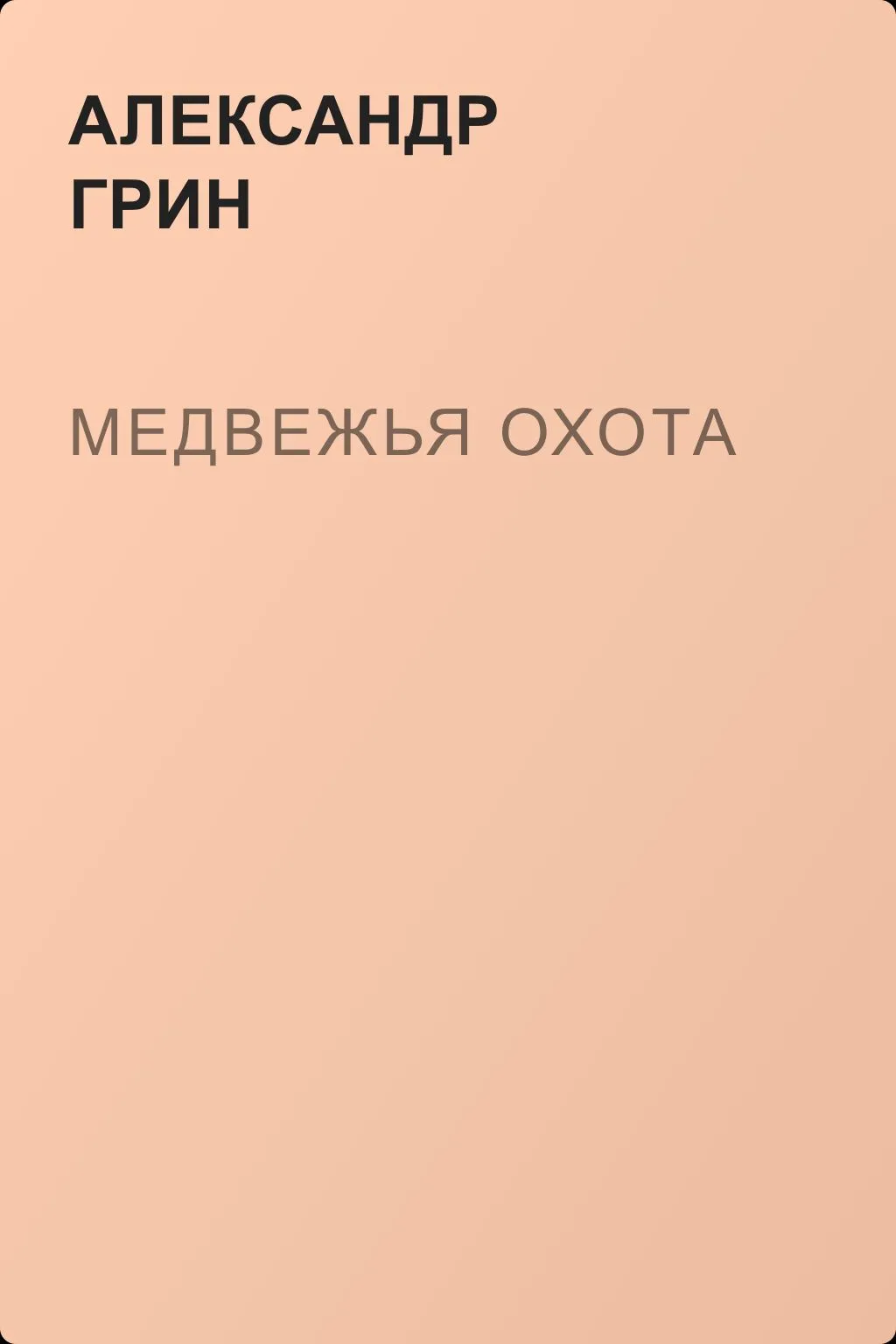Медвежья охота — обложка книги