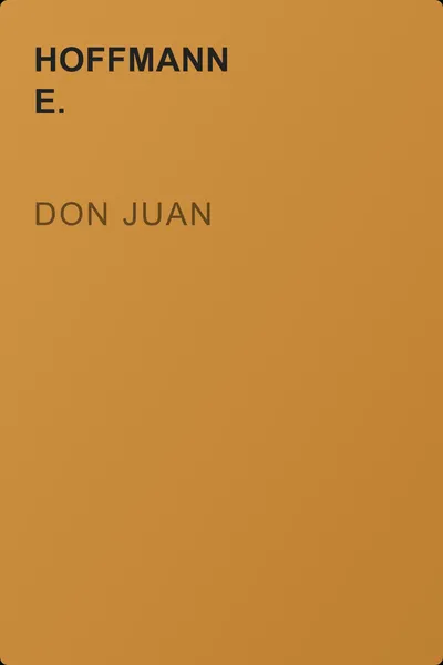 Don Juan — обложка книги