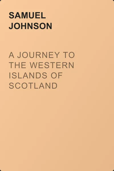 A Journey to the Western Islands of Scotland — обложка книги