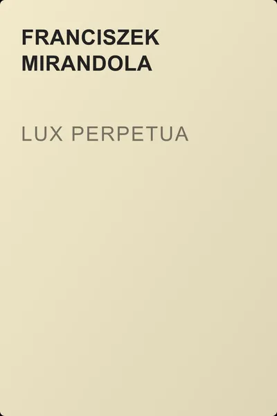 Lux Perpetua — обложка книги