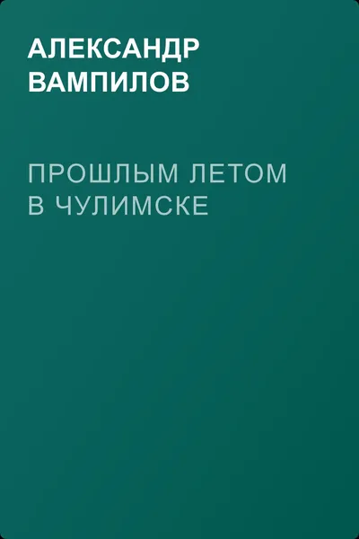 Прошлым летом в Чулимске — обложка книги