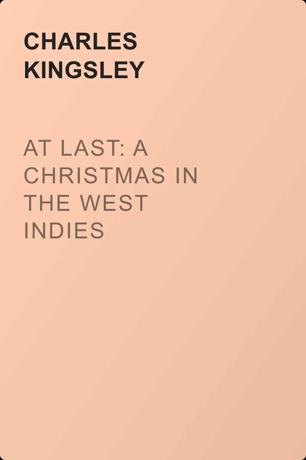 At Last: A Christmas in the West Indies — обложка книги