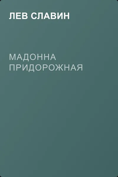 Мадонна Придорожная — обложка книги