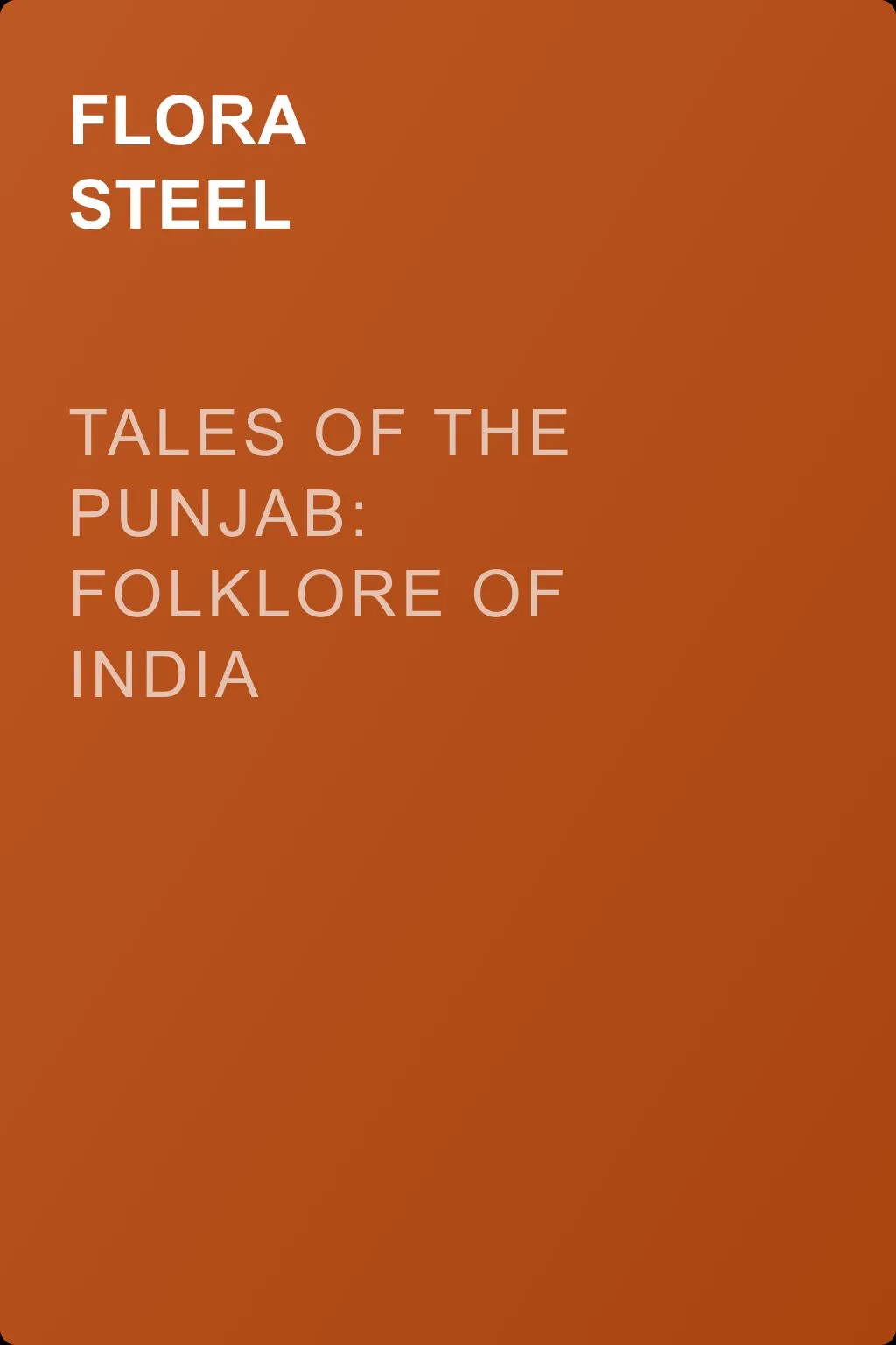 Tales of the Punjab: Folklore of India — обложка книги