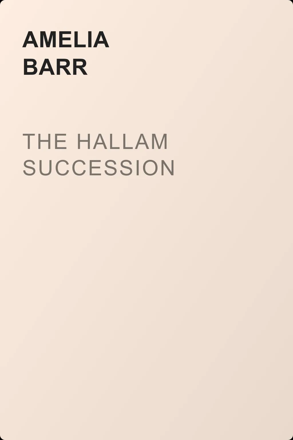 The Hallam Succession — обложка книги