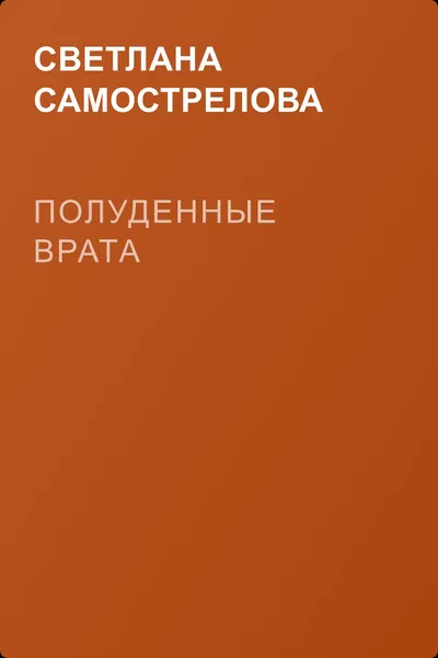 Полуденные врата — обложка книги