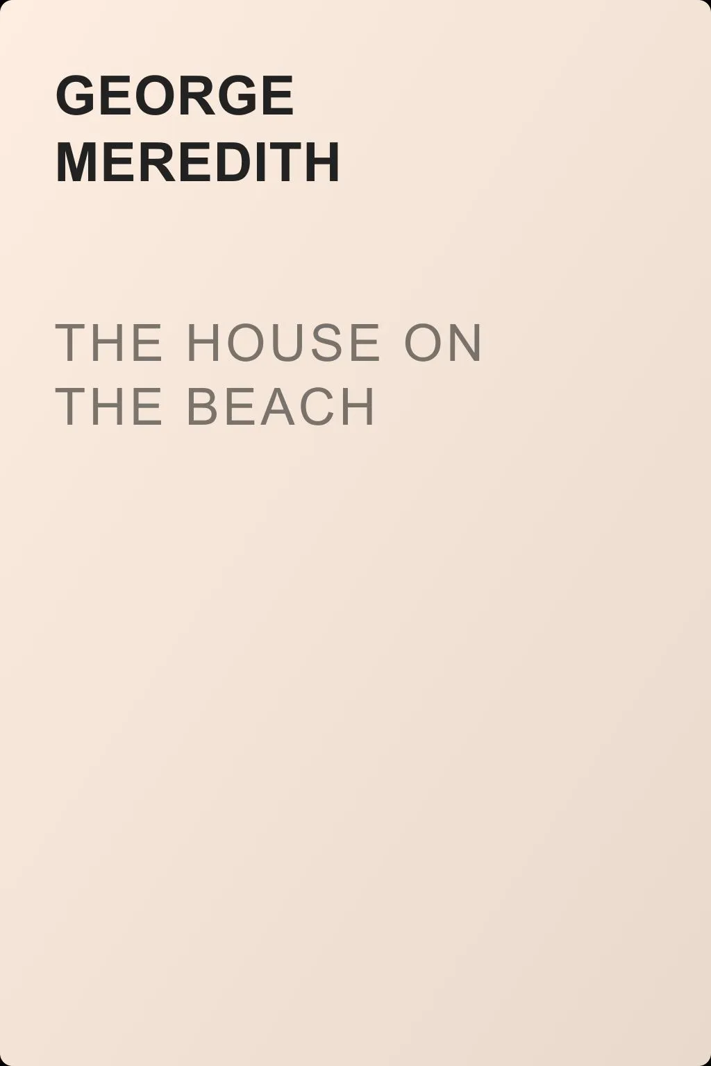 The House on the Beach — обложка книги