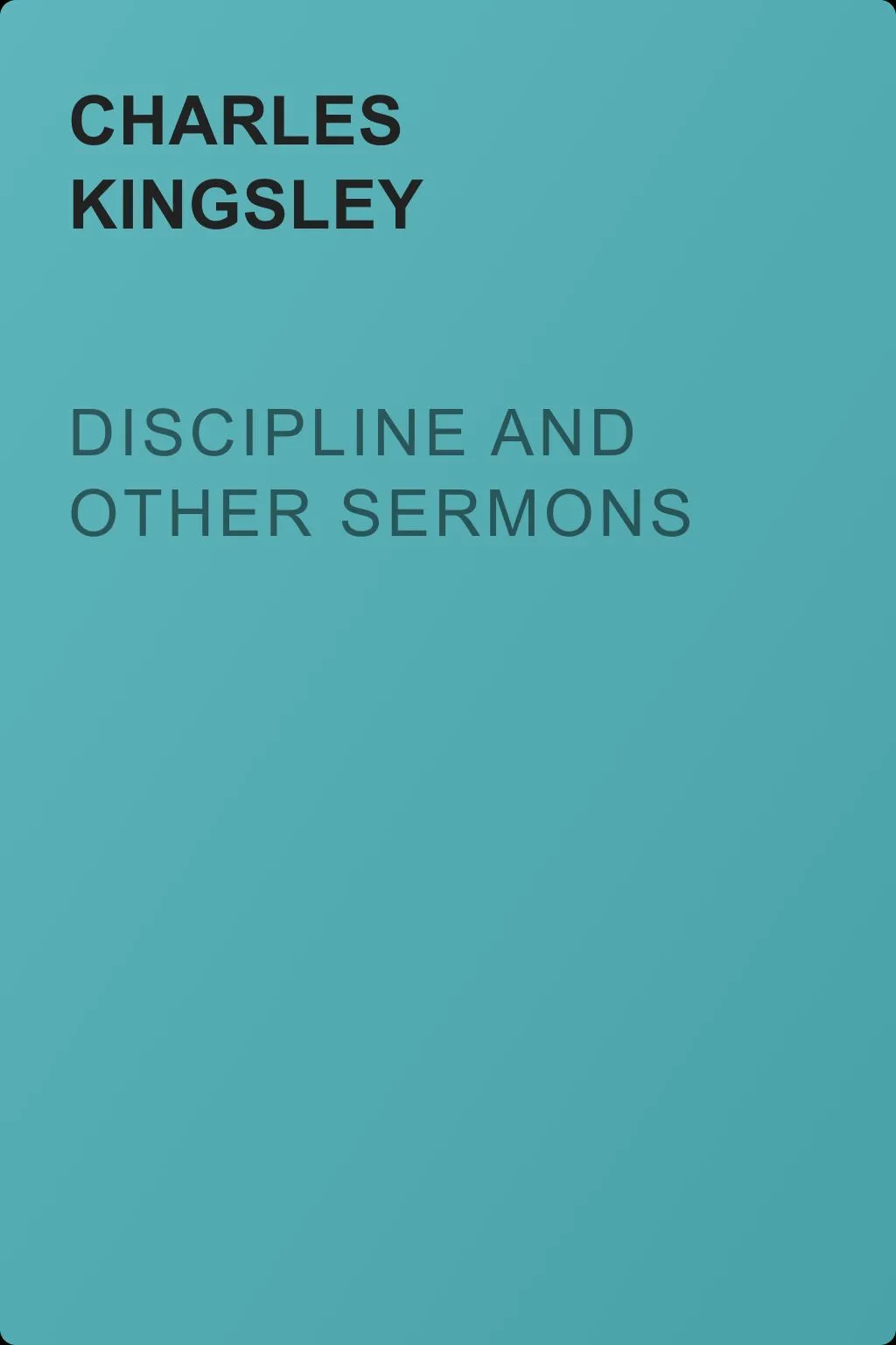 Discipline and Other Sermons — обложка книги