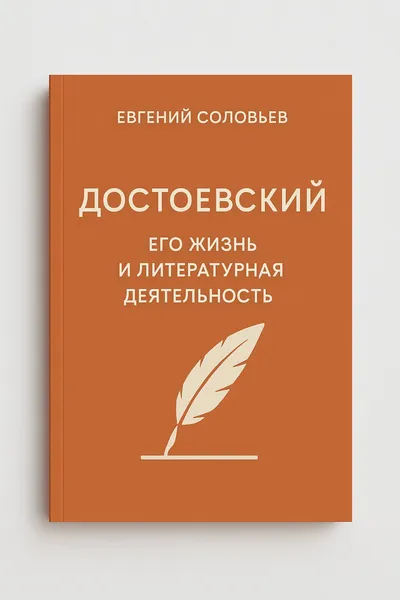 Достоевский. Его жизнь и литературная деятельность — обложка книги