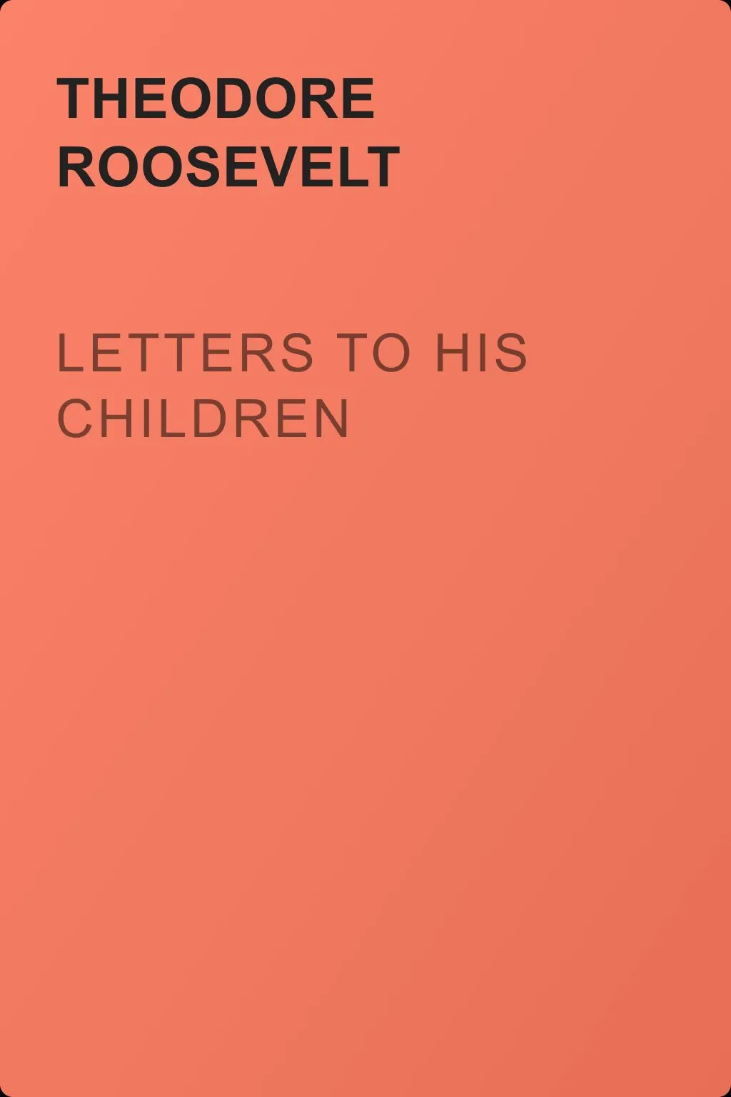 Letters to His Children — обложка книги