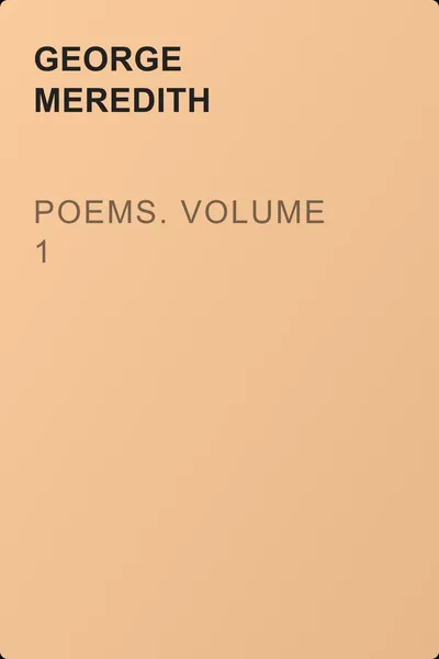 Poems. Volume 1 — обложка книги