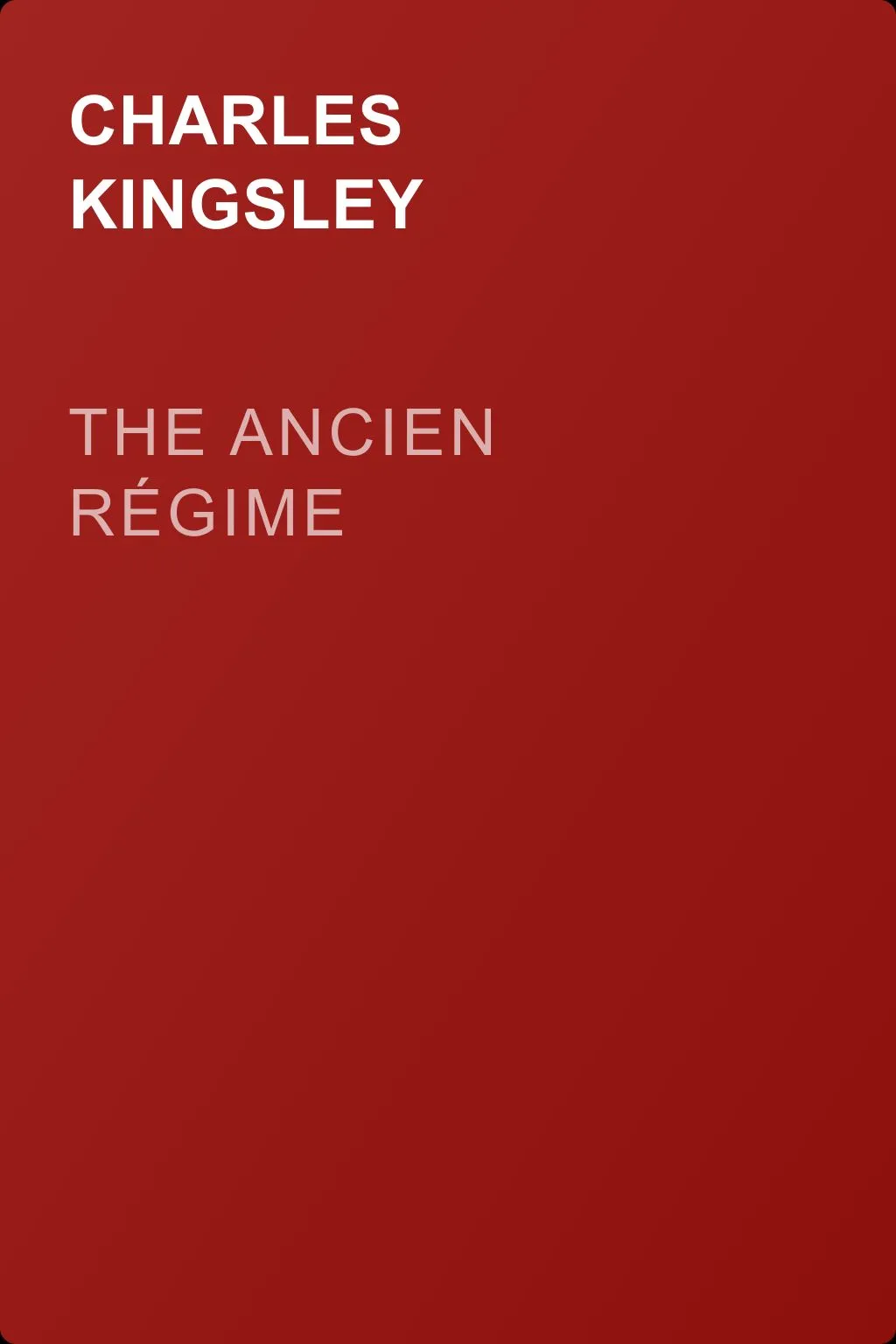 The Ancien Régime — обложка книги