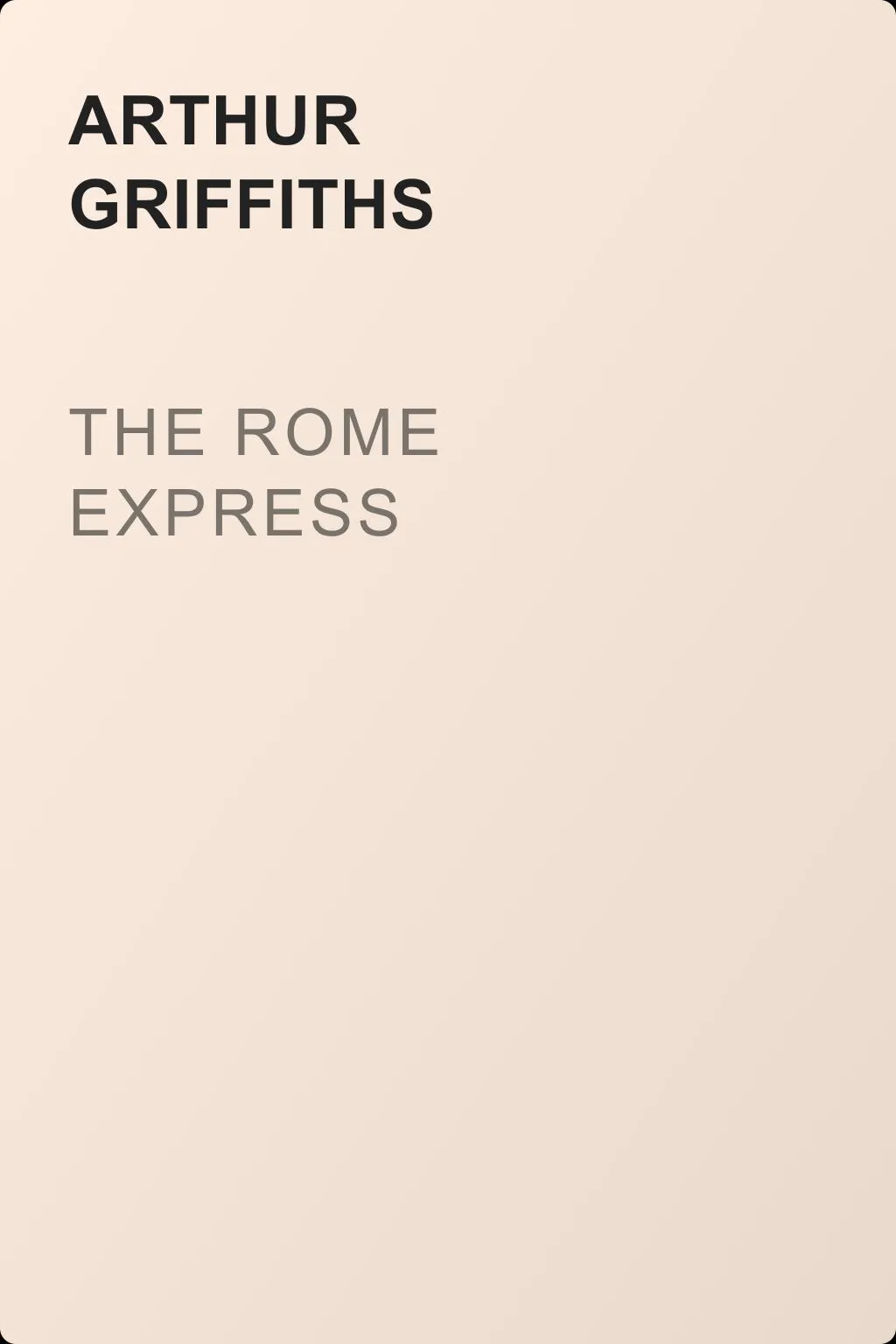 The Rome Express — обложка книги