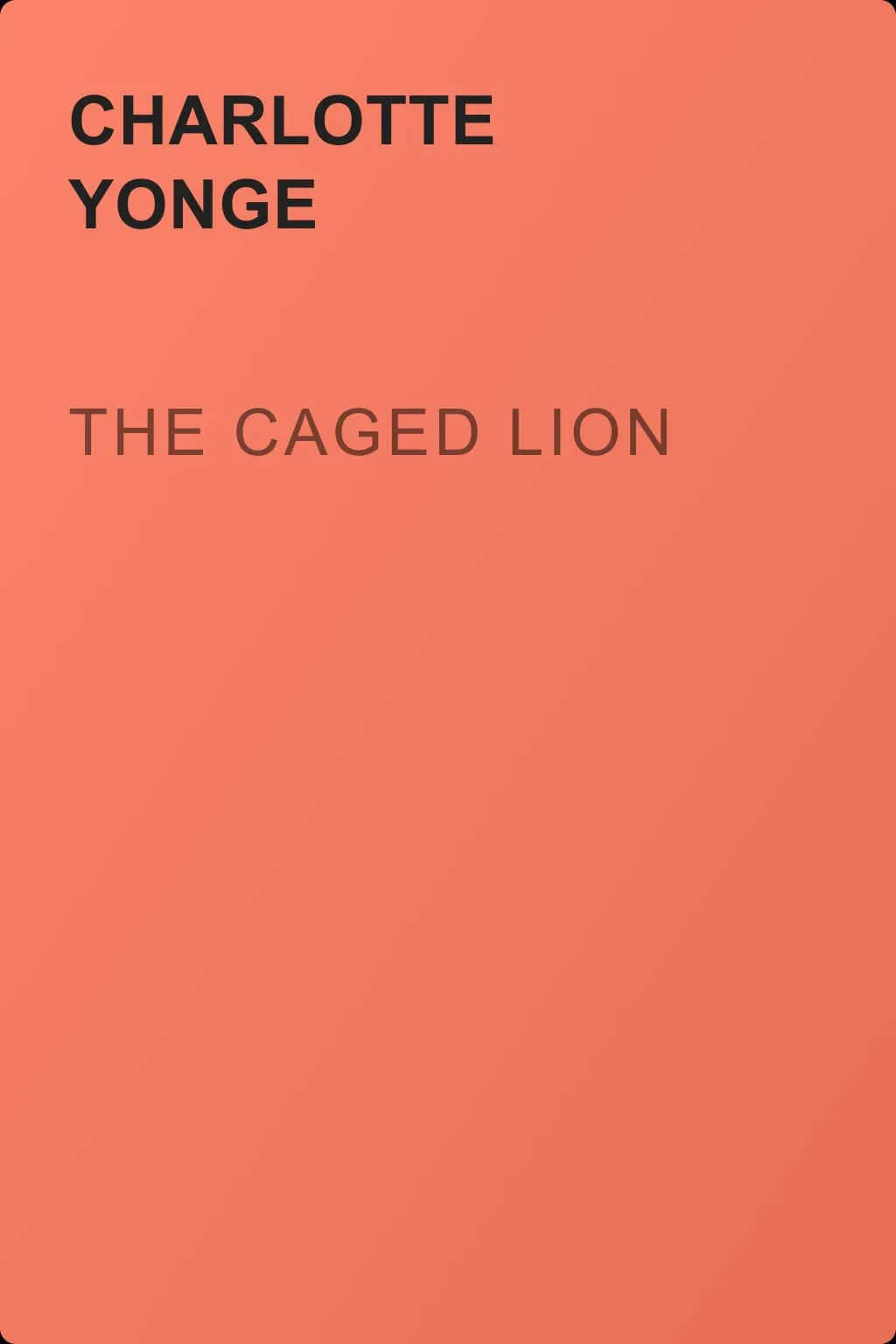 The Caged Lion — обложка книги