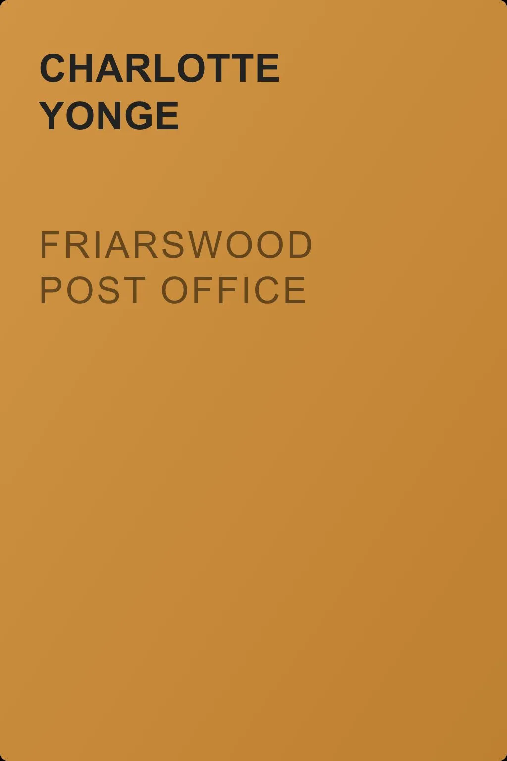 Friarswood Post Office — обложка книги