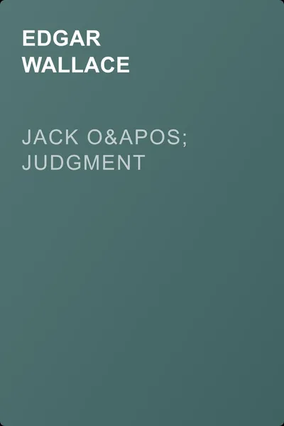 Jack O' Judgment — обложка книги
