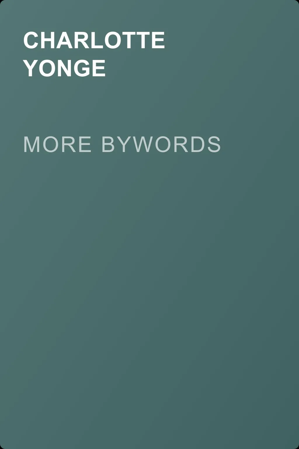 More Bywords — обложка книги