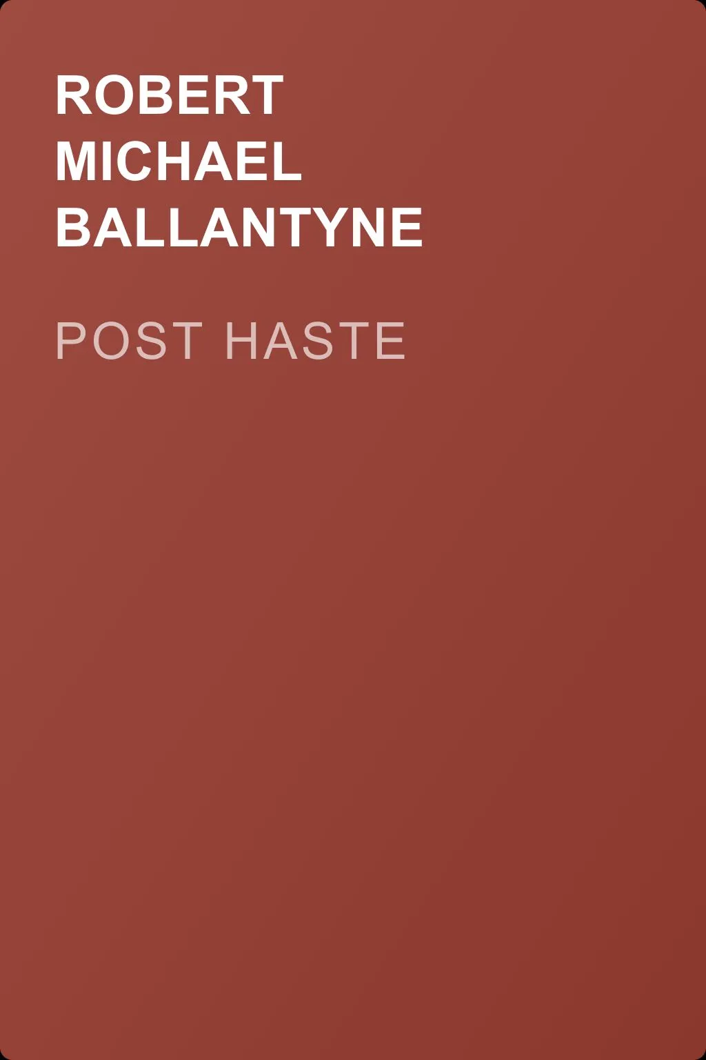 Post Haste — обложка книги