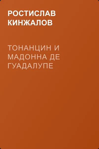 Тонанцин и Мадонна де Гуадалупе — обложка книги