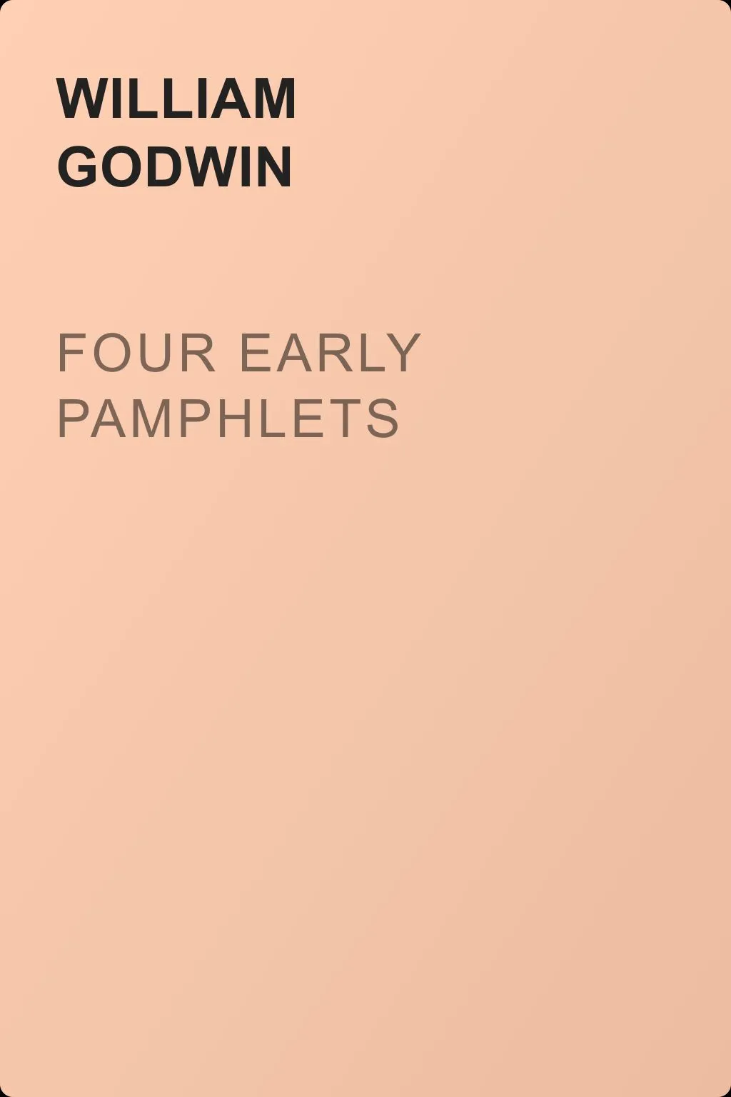 Four Early Pamphlets — обложка книги