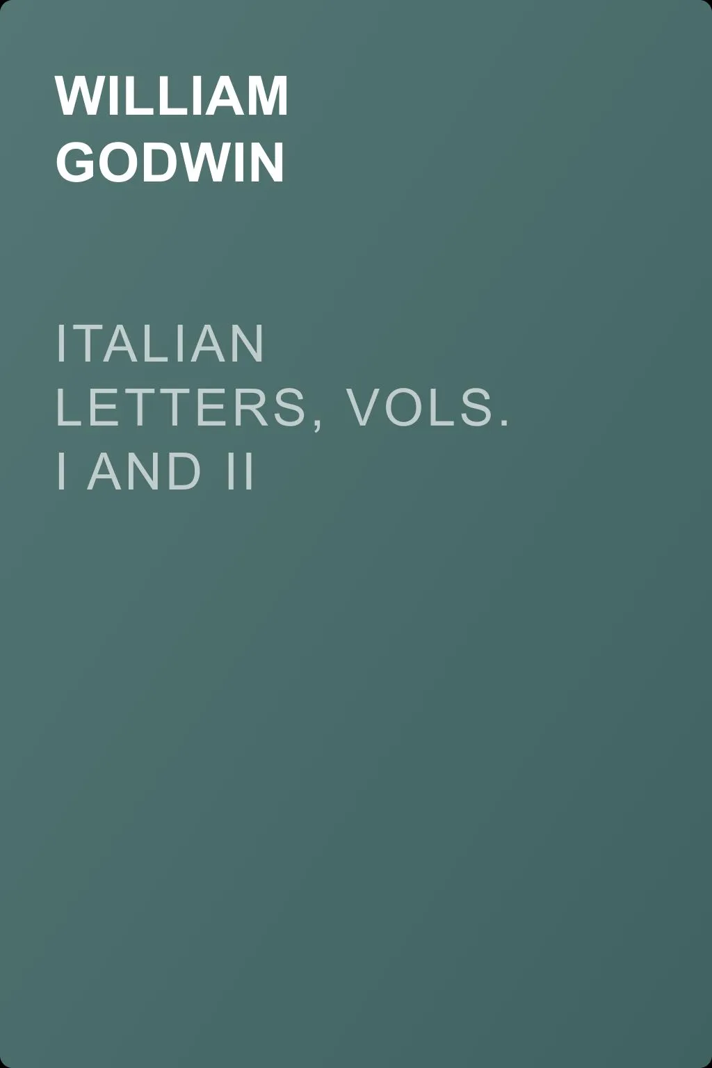 Italian Letters, Vols. I and II — обложка книги
