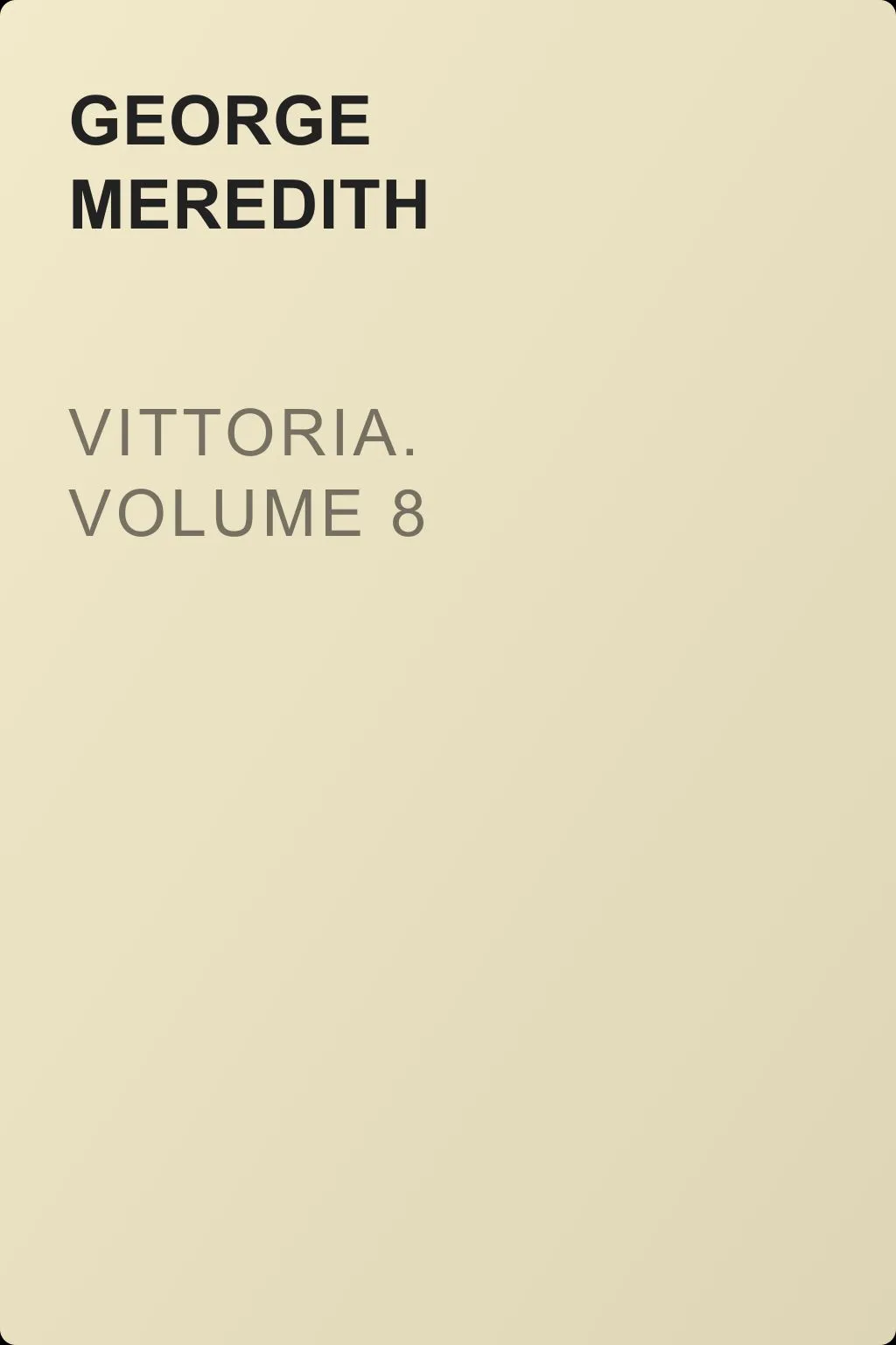 Vittoria. Volume 8 — обложка книги