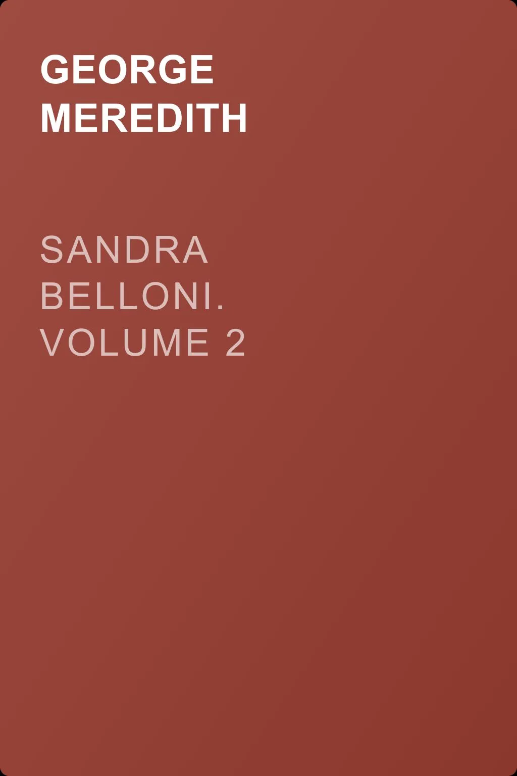 Sandra Belloni. Volume 2 — обложка книги