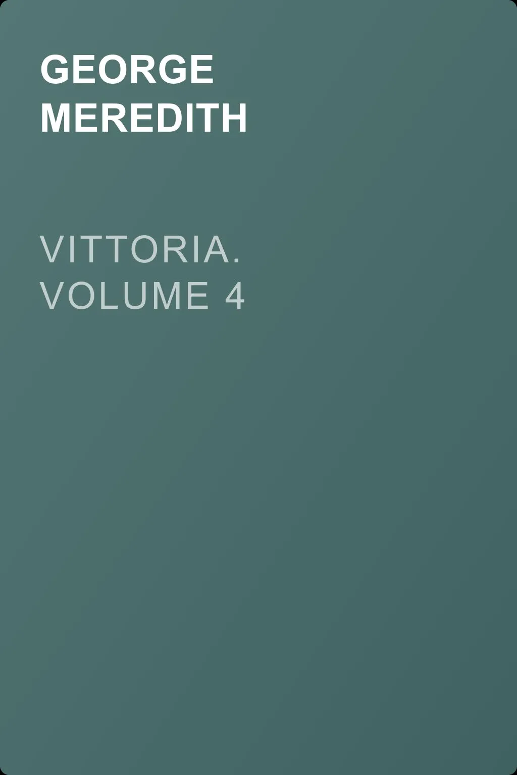 Vittoria. Volume 4 — обложка книги