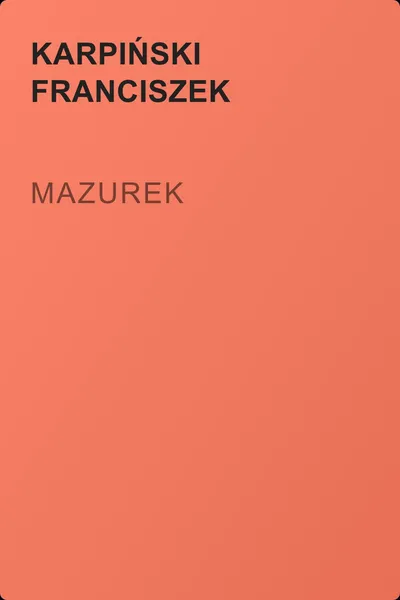 Mazurek — обложка книги