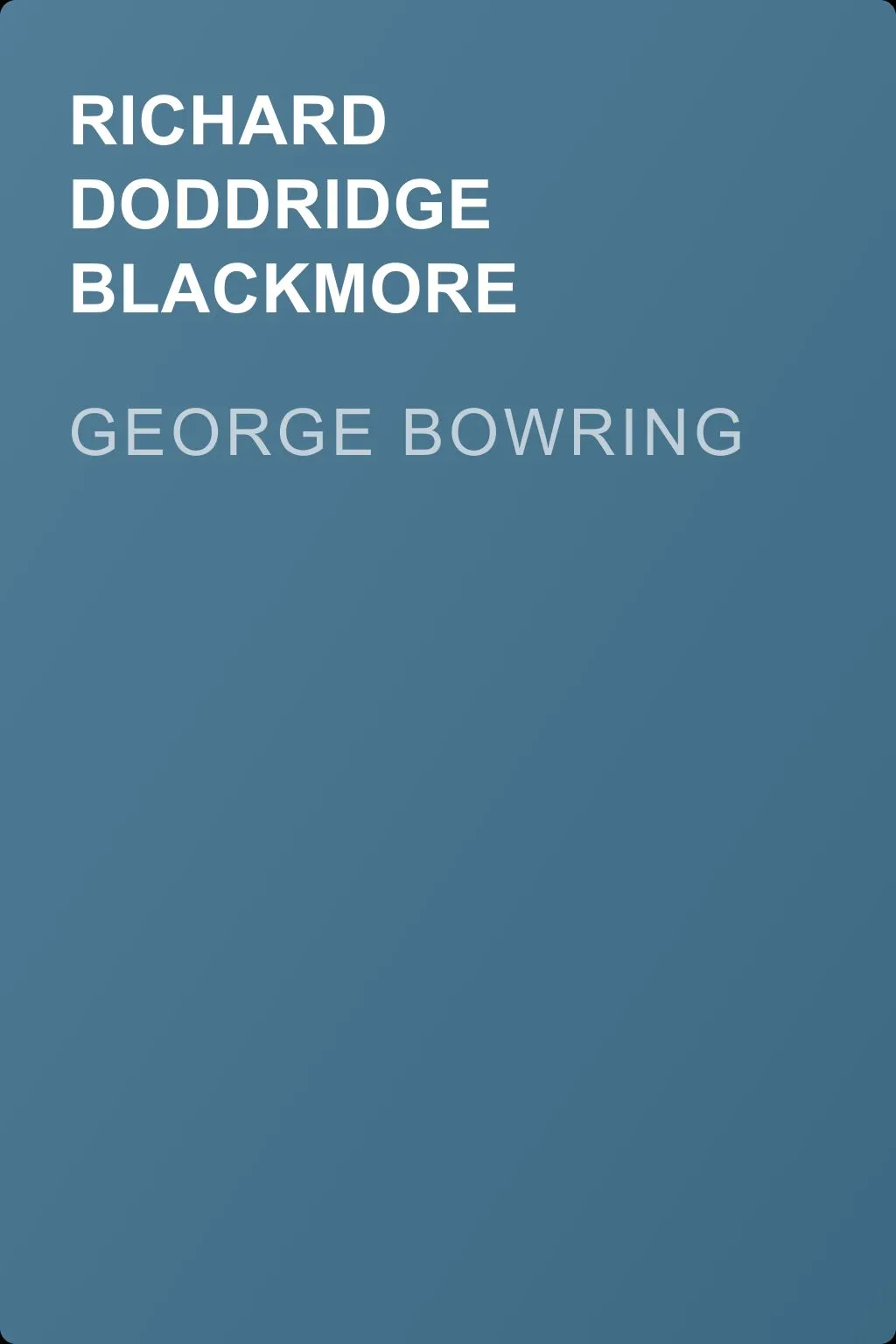 George Bowring — обложка книги