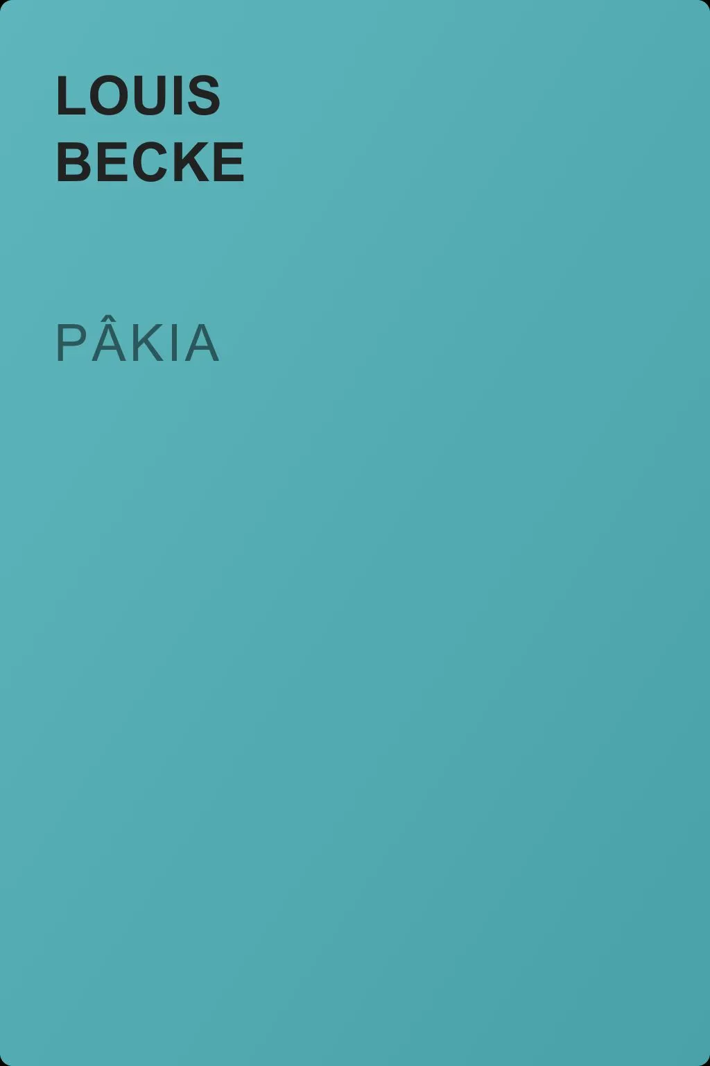 Pâkia — обложка книги