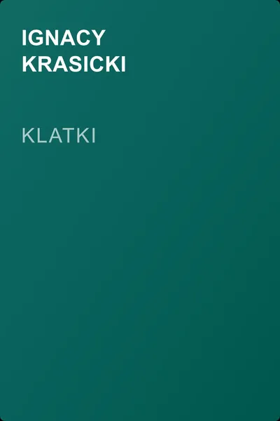 Klatki — обложка книги