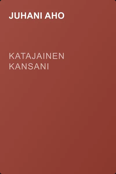 Katajainen kansani — обложка книги