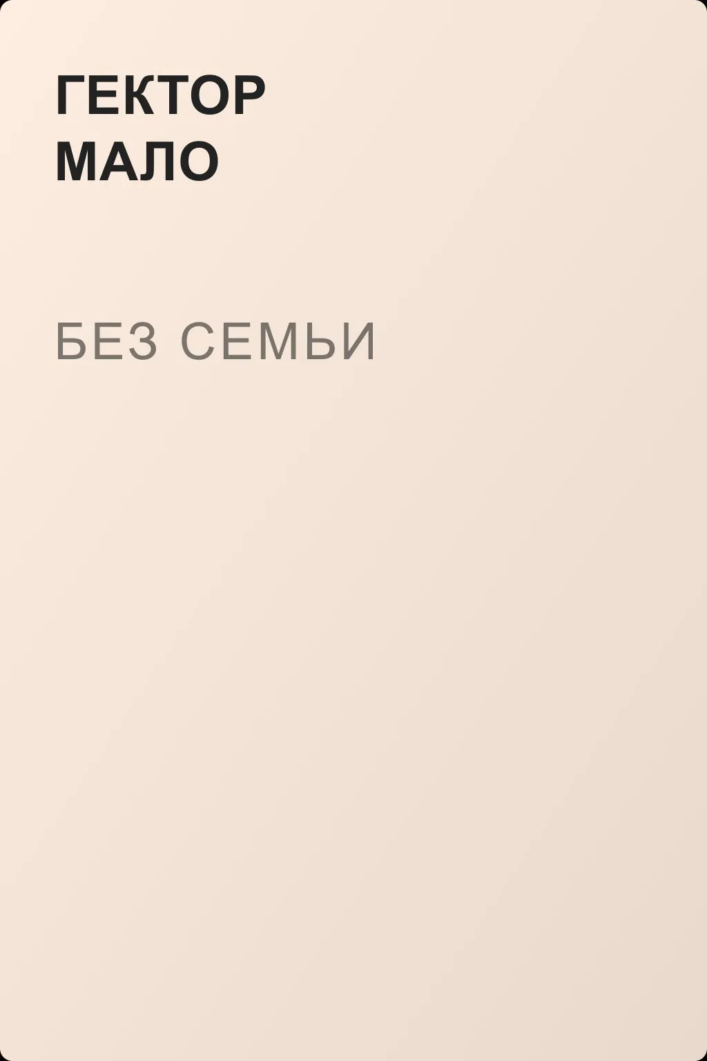 Без семьи — обложка книги